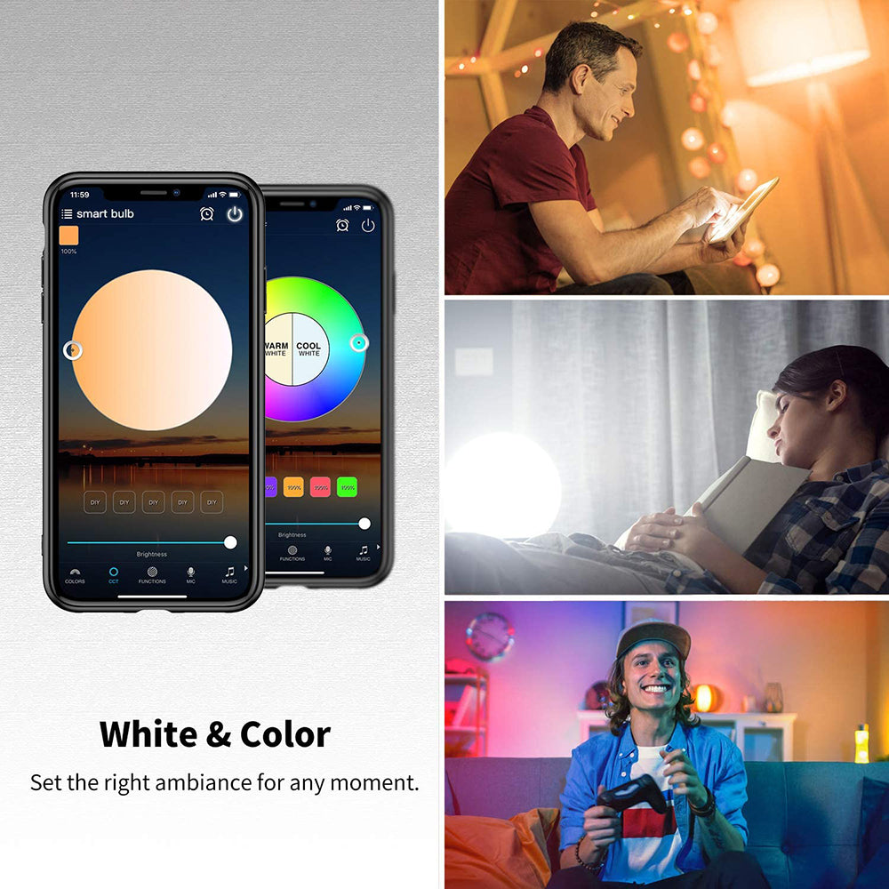 Smart Light Bulb 10W WiFi Dimmable RGB+CCT for Home Lighting view 12