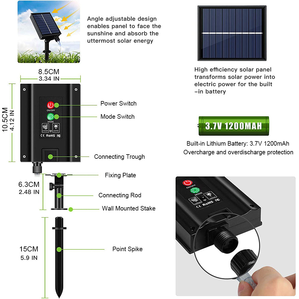 LED DIY Firework Solar Lights for Garden Yard and Patio Decor view 10