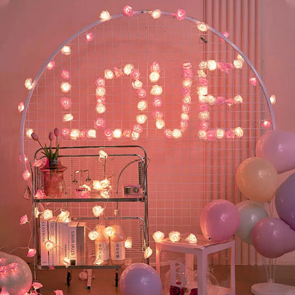 Rose Flower Fairy String Lights for Bedroom Party and Wedding Decor view 15