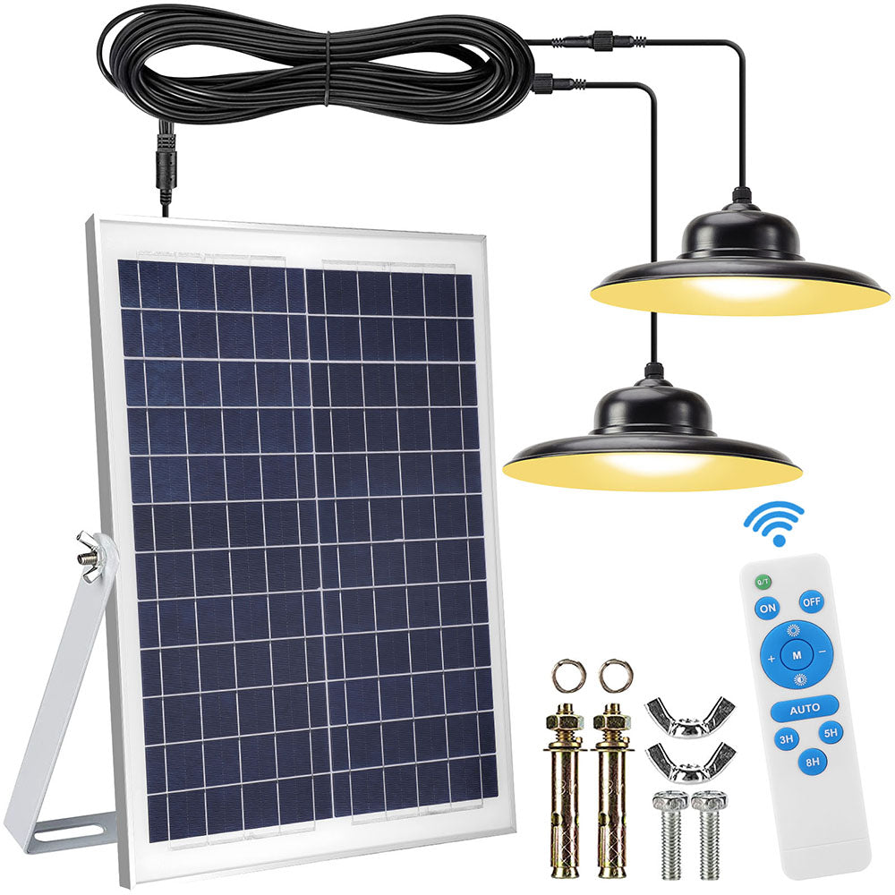 Remote Control Solar Pendant High Bay Light for Garden Yard and Patio view 15