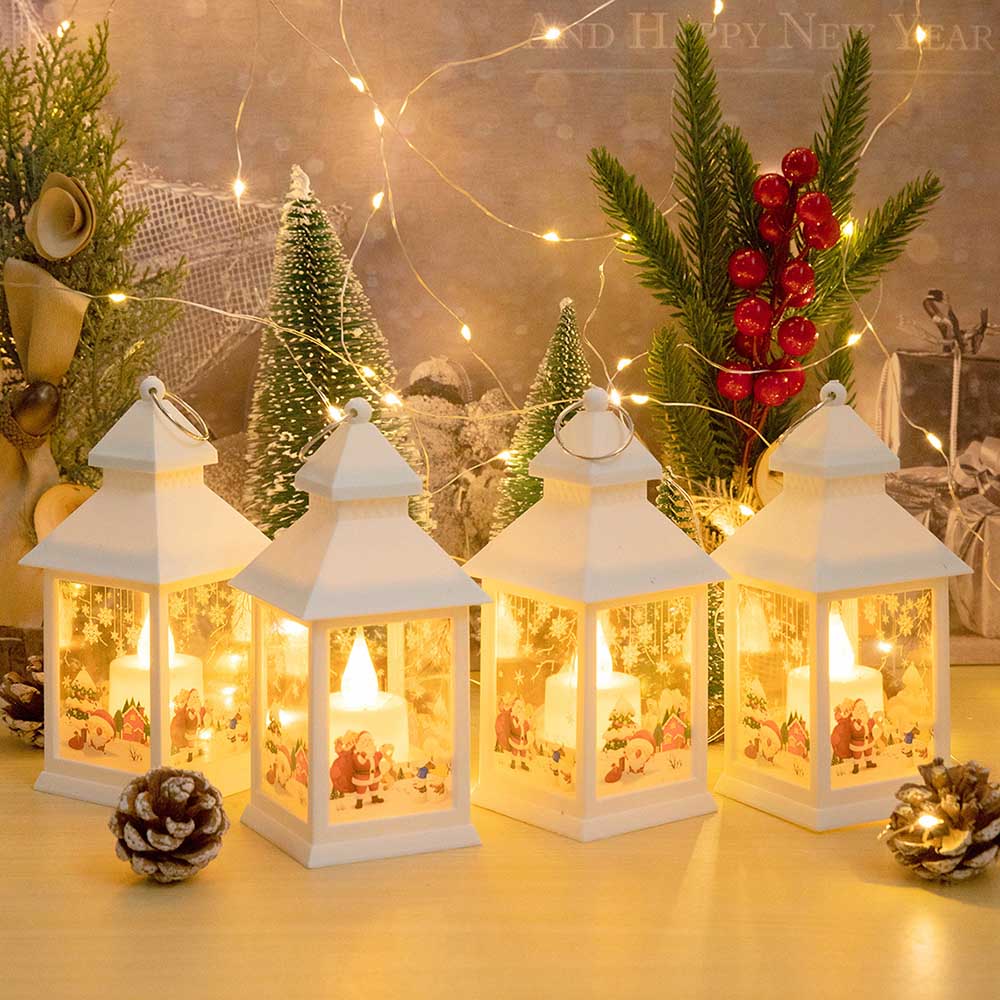 Christmas Portable Flameless LED Candle Lanterns Lights for Home Decor view 15