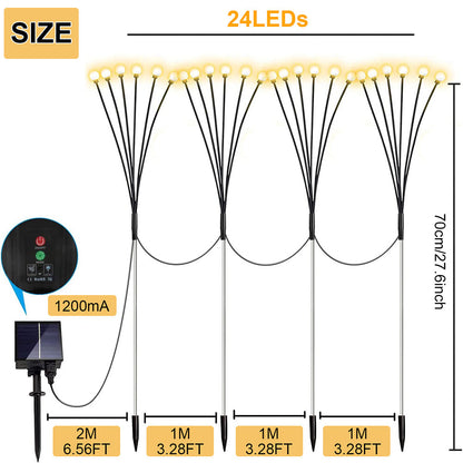 Solar Powered Firefly Lights for Garden Yard and Patio Decor view 14