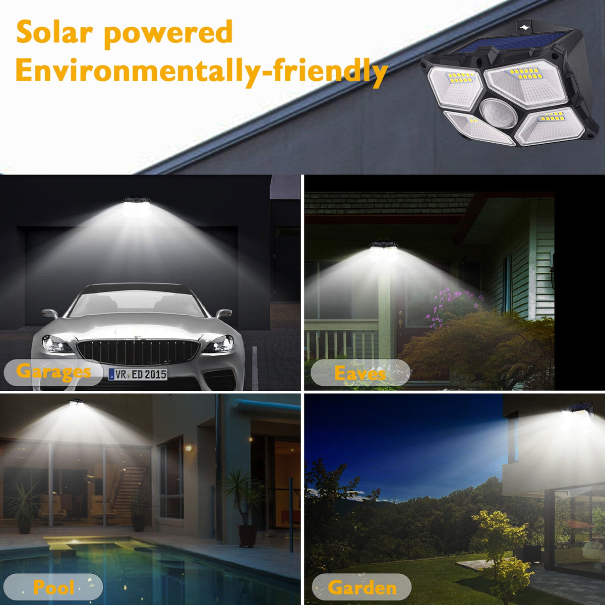 Solar Outdoor 40 LED Wireless Motion Sensor Lights for Garden Yard view 15