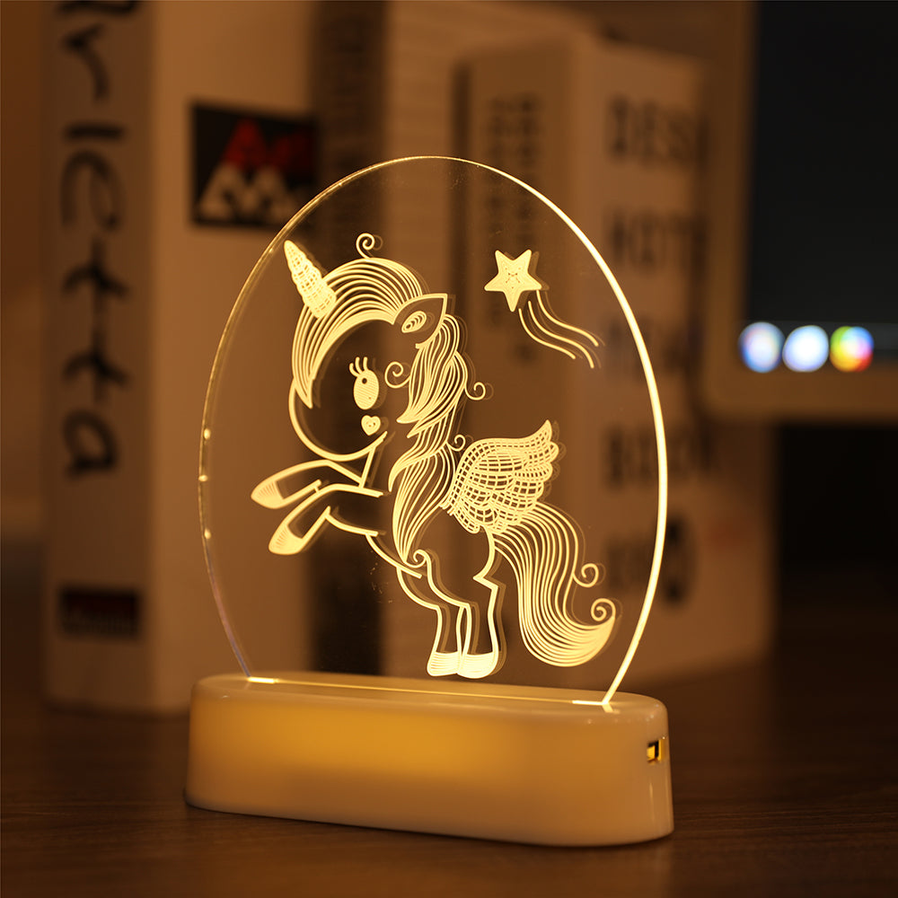 3D Illusion Night Lights Lamp for Bedroom Hallway and Bathroom view 17