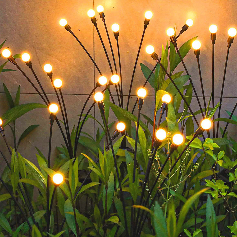 Solar Garden Lights 6 8 10 Bulbs 2 Pack for Lawn Yard and Patio view 7