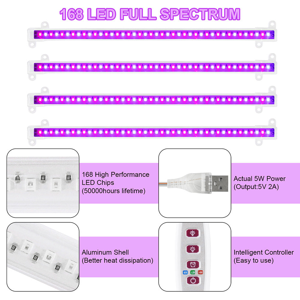 LED Grow Light Strips for Indoor Plants Seedlings and Herb Shelves view 16