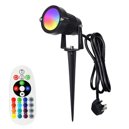 Waterproof Outdoor Spotlight 6W RGB for Garden Yard and Patio view 15