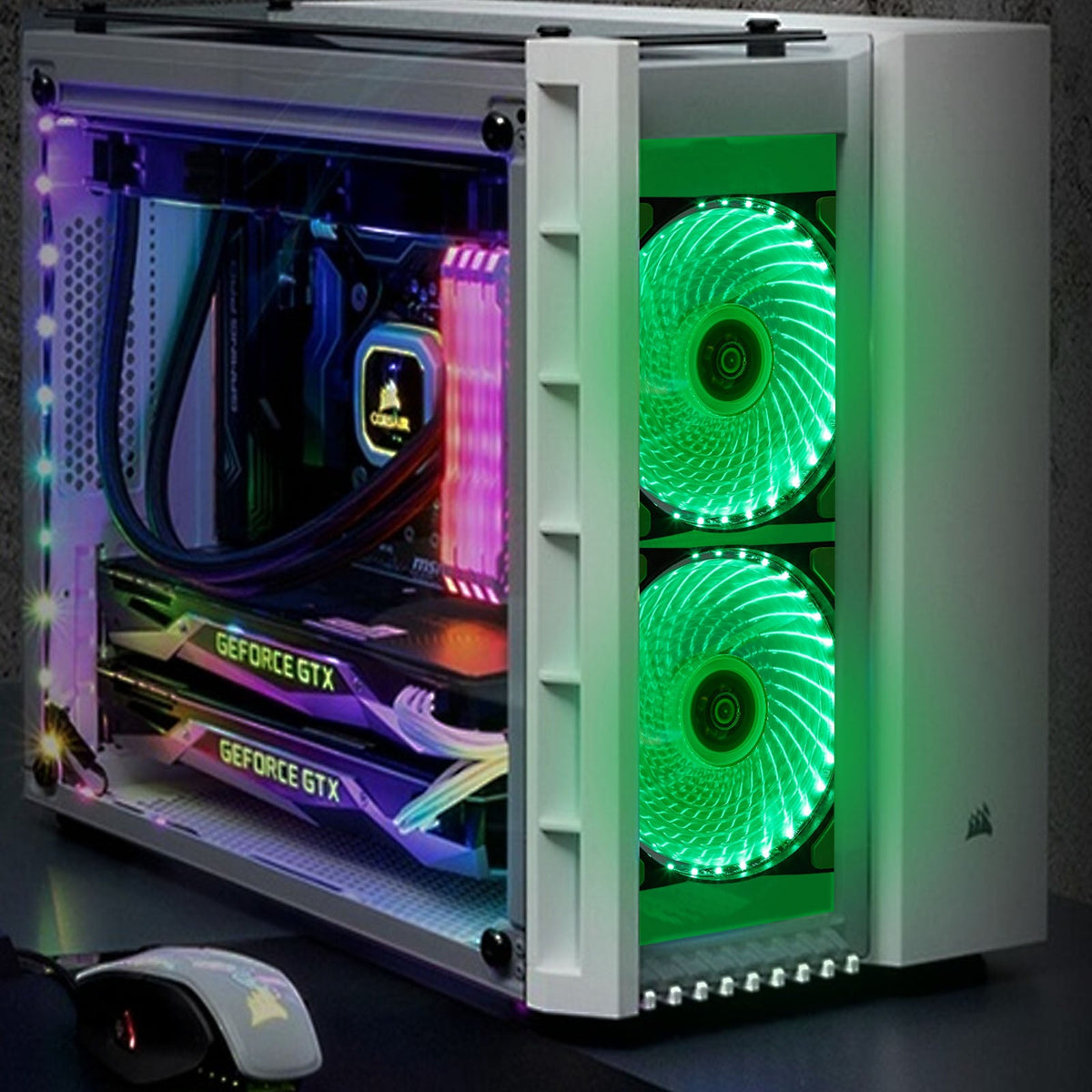 LED Computer Cooling Fan for Gaming PC Case Cooling and Lighting view 15
