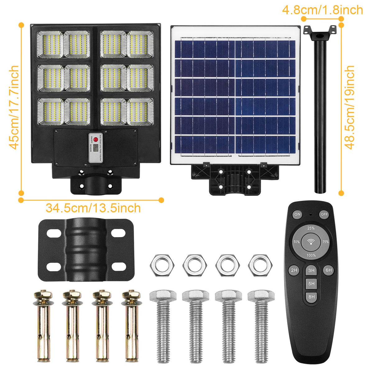 LED Motion Sensor Solar Parking Lot Light for Garden Yard and Patio view 13