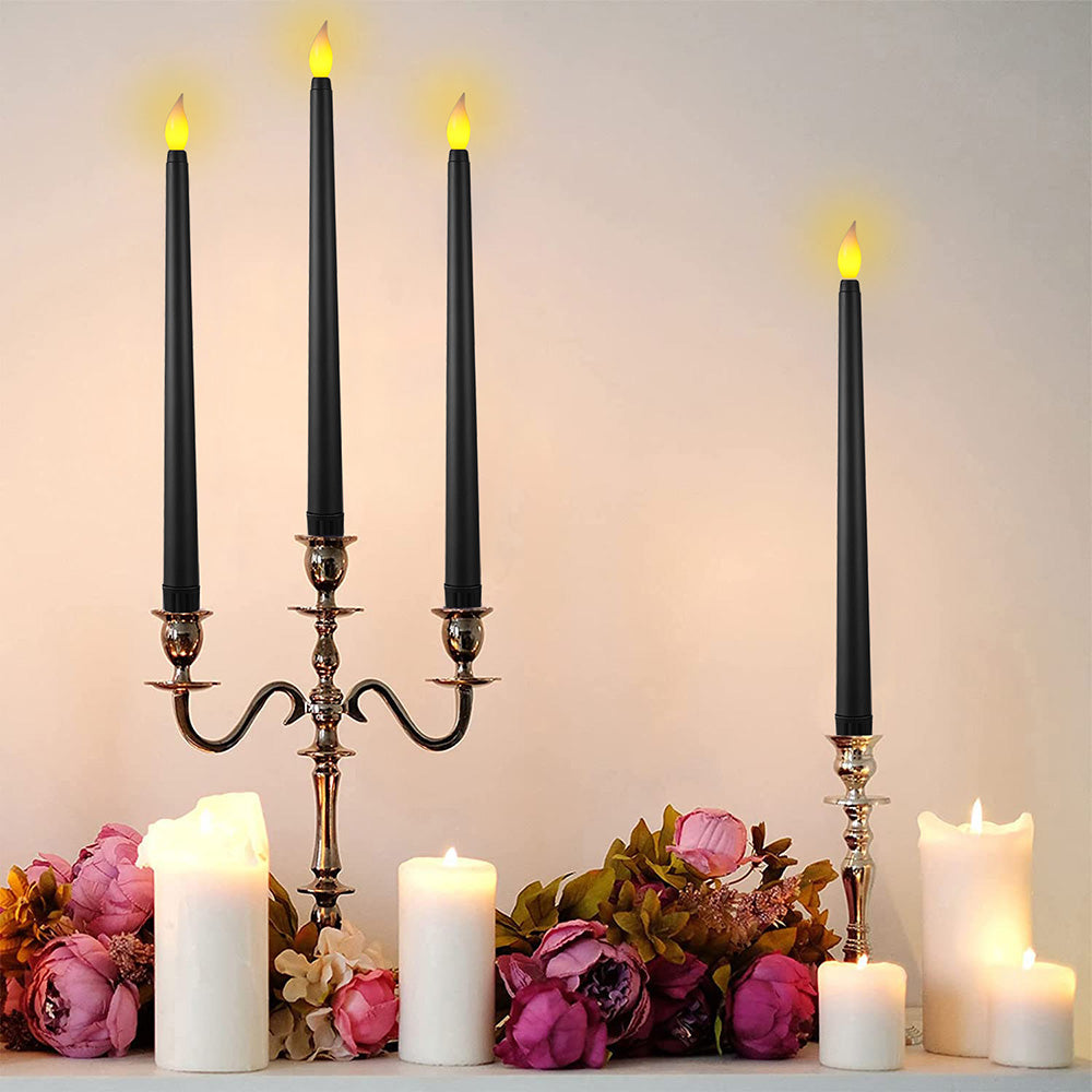 Flameless LED Taper Candles for Home Table Mantel and Party Decor view 16