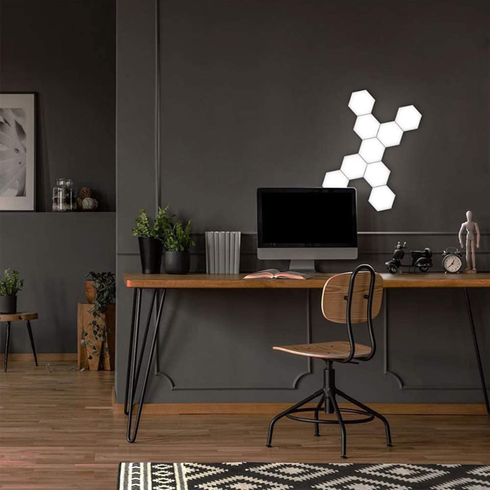 RGB Hexagon Wall Lights for Gaming Room Bedroom and Living Room view 9