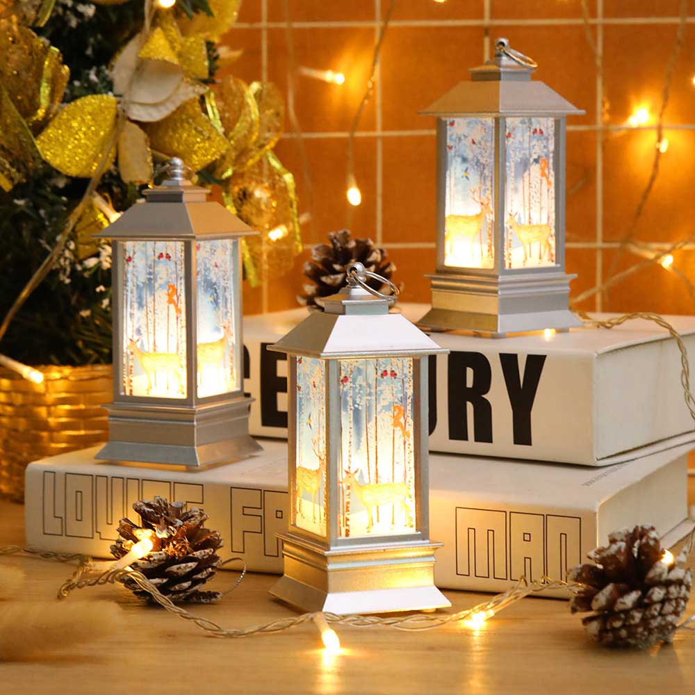 Christmas Portable Flameless LED Candle Lanterns Lights for Home Decor view 14