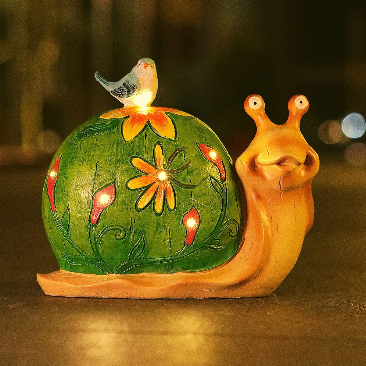 Waterproof Solar Garden Animal and Statue Resin Figurine Lights view 16