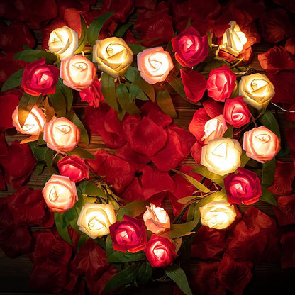 Rose Flower Fairy String Lights for Bedroom Party and Wedding Decor view 17