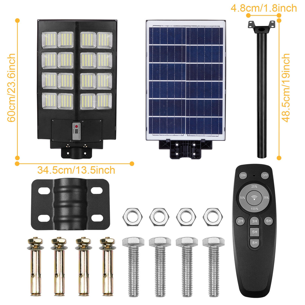 LED Motion Sensor Solar Parking Lot Light for Garden Yard and Patio view 14