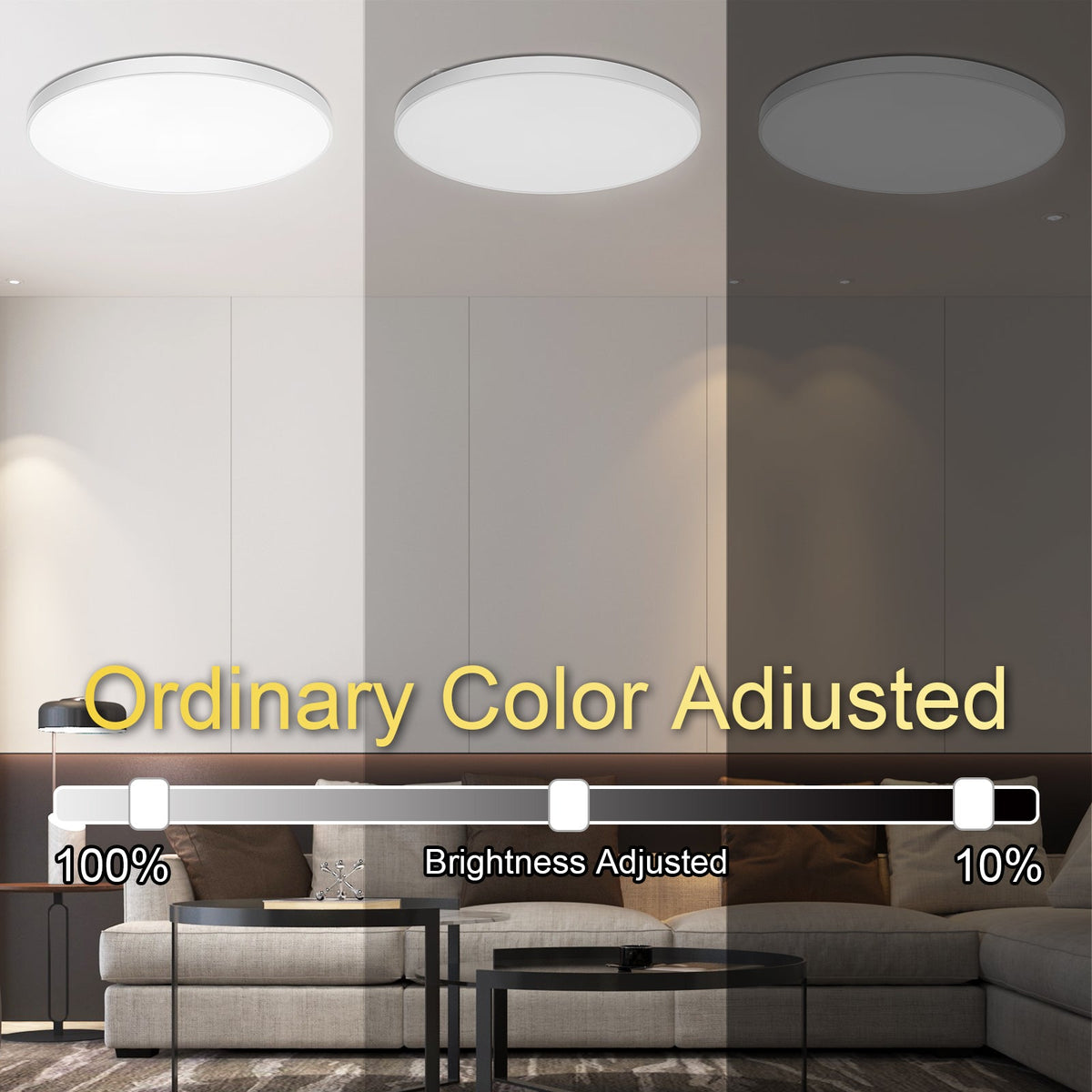 RGB Smart Ceiling Light Fixture for Bedroom Kitchen and Hallway view 9