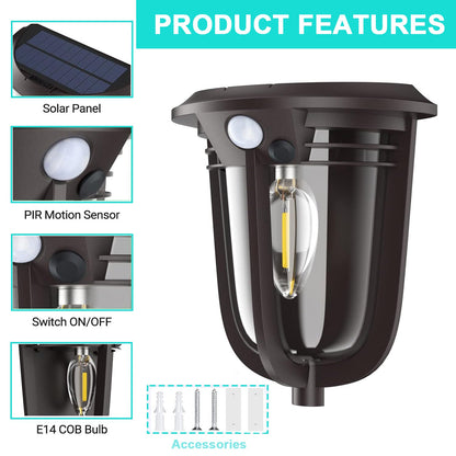 Solar Outdoor Motion Sensor Lights for Garden Yard and Patio view 17