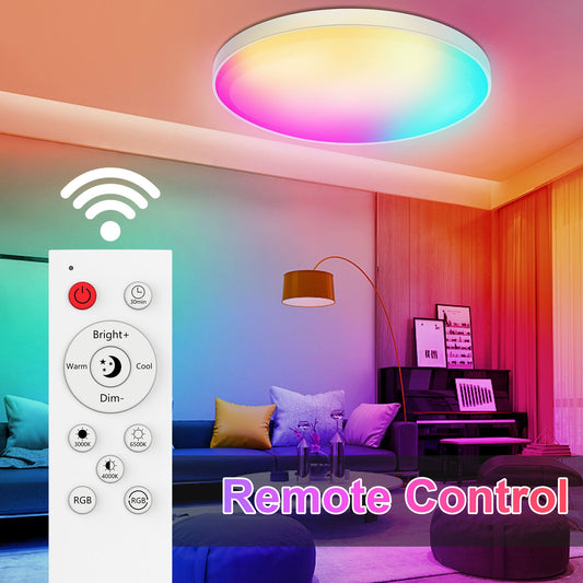 LED WiFi Smart Ceiling Light Flush Mount Fixture for Bedroom
