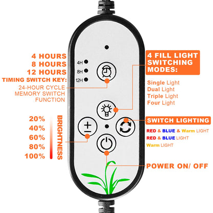 Clip on LED Plant Lights for Indoor Plants Seedlings and Herbs view 12