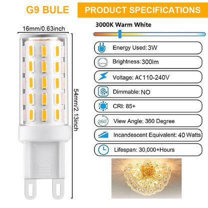 LED Corn Light Bulb No Flicker AC110 to 240V 5W 54LEDs for Home view 6