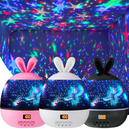 LED Stars Projector Night Lights Multicolor Rotating Lamp for Bedroom view 2