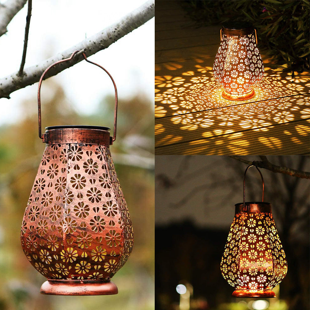 Solar Garden Lanterns Outdoor Hanging Lights for Patio Decor view 2