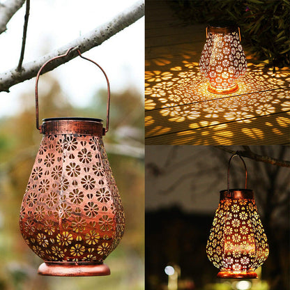 Solar Garden Lanterns Outdoor Hanging Lights for Patio Decor view 2