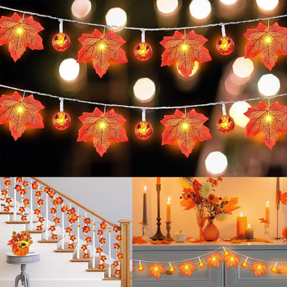Fall Garland String Lights for Bedroom Party and Wedding Decor view 2