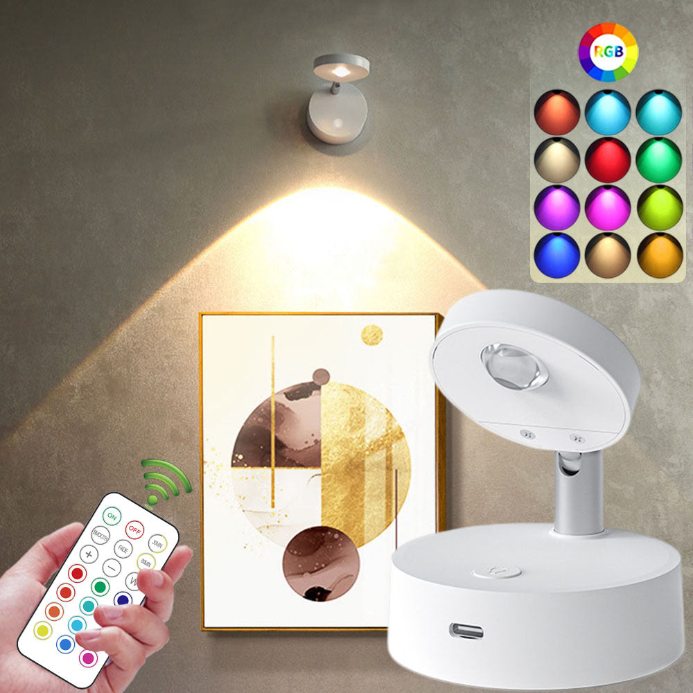 Wireless RGB Remote Control Spotlight for Accent Lighting and Decor view 2