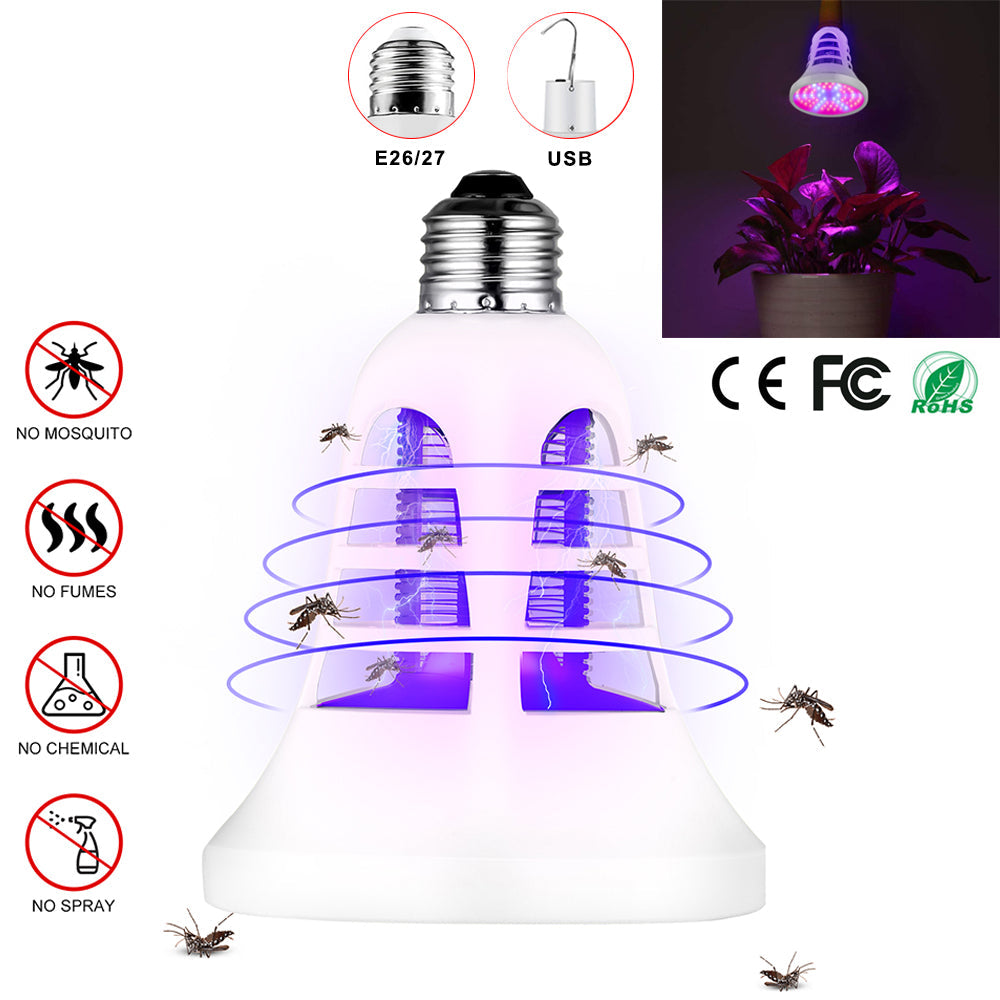 Electric UV Mosquito Killer LED Lamp 2 in 1 Plant Light for Seedlings view 2