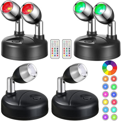 RGB Wireless Spotlight for Accent Lighting Shelves and Displays view 2