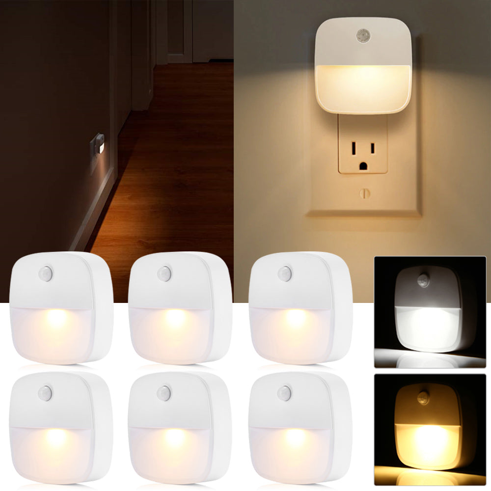 Plug in LED Motion Sensor Night Light Lamp for Bedroom and Hallway view 2