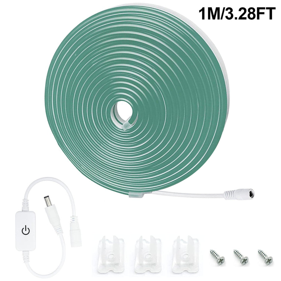 Waterproof Touch Switch Dimmable LED Neon Strip Light for 1M 3 28FT 5W