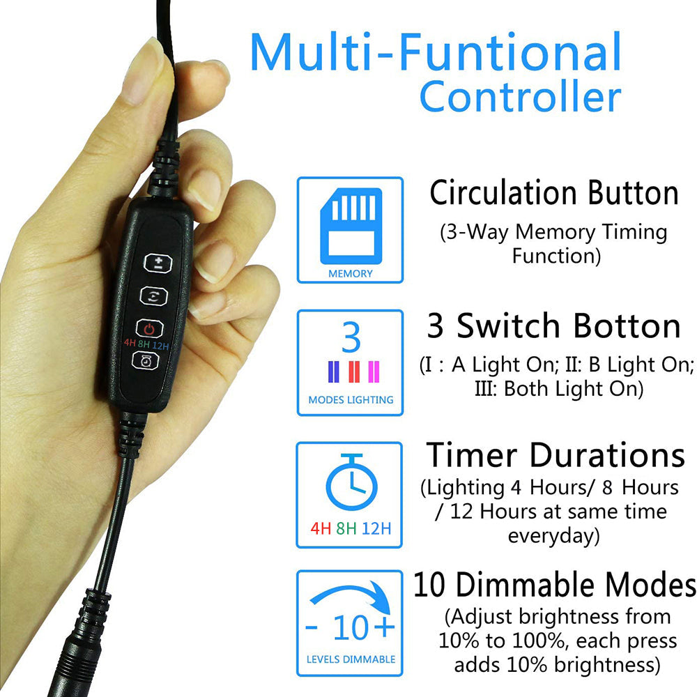 Submersible LED Aquarium Light with Timer Auto On Off for Fish Tank view 3