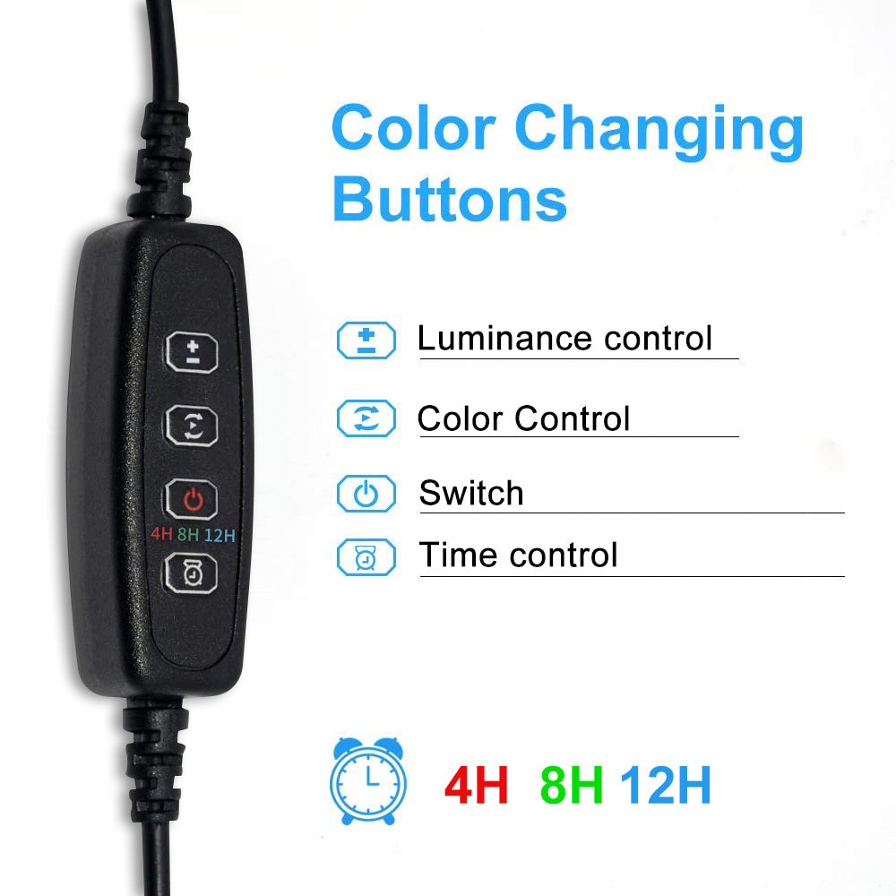 Submersible LED Aquarium Light with Timer Auto On Off for Fish Tank view 4