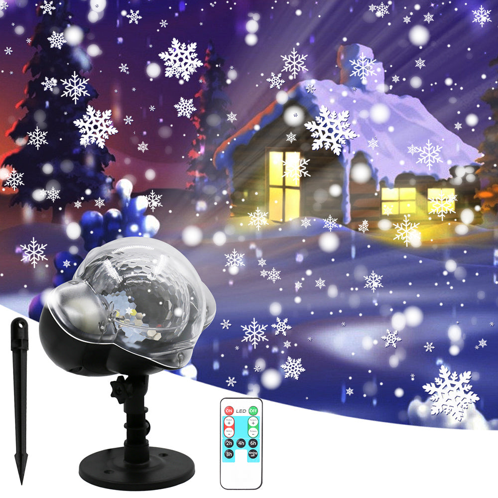 Waterproof LED Dynamic Moving Snowing Projector Light for Room Decor view 2