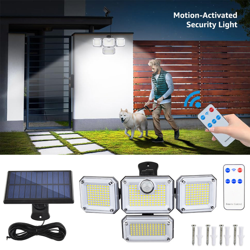 Waterproof Motion Sensor Solar Outdoor Lights for Garden and Patio view 2