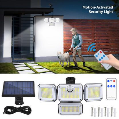 Waterproof Motion Sensor Solar Outdoor Lights for Garden and Patio view 2