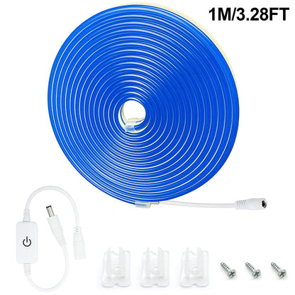 Waterproof Touch Switch Dimmable LED Neon Strip Light for 1M 3 28FT 5W