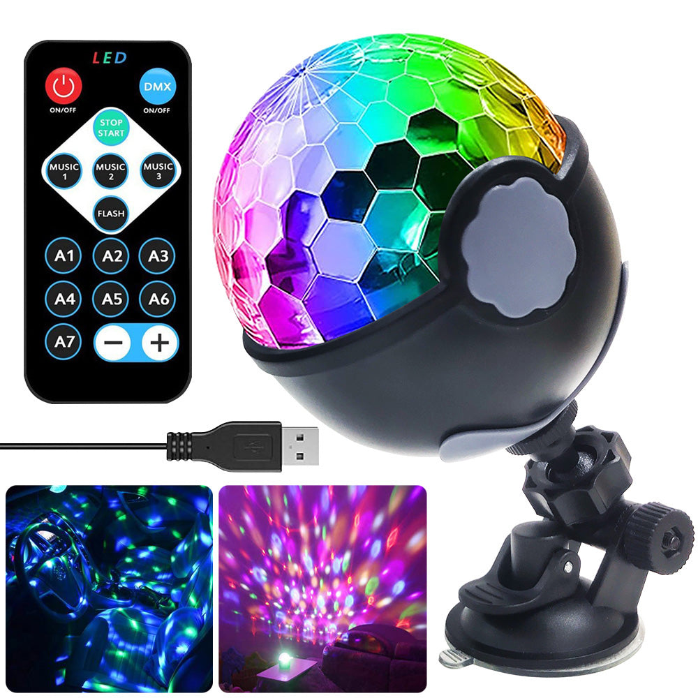 LED Sound Activated Disco Party Lights for Home Parties and Events view 2