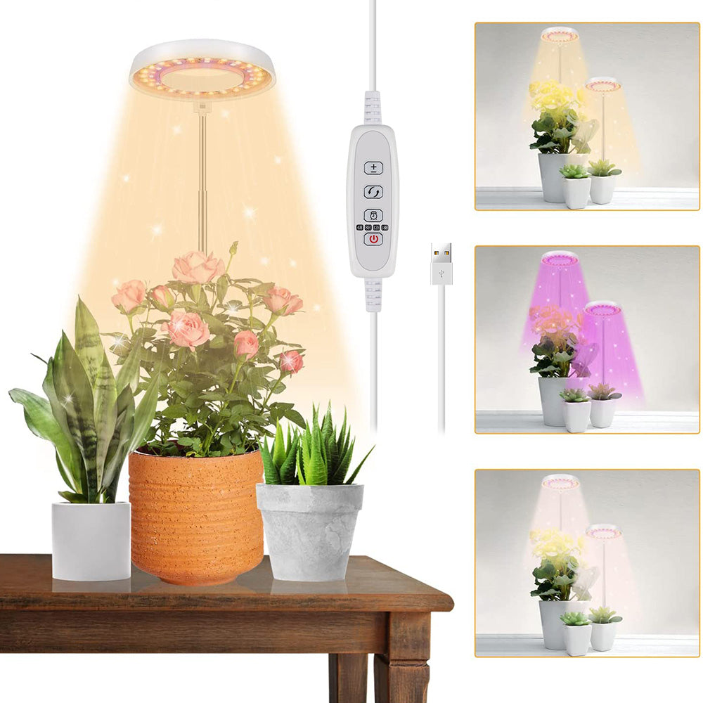 LED Full Spectrum Halo Plant Grow Lamp for Indoor Plants and Herbs view 2