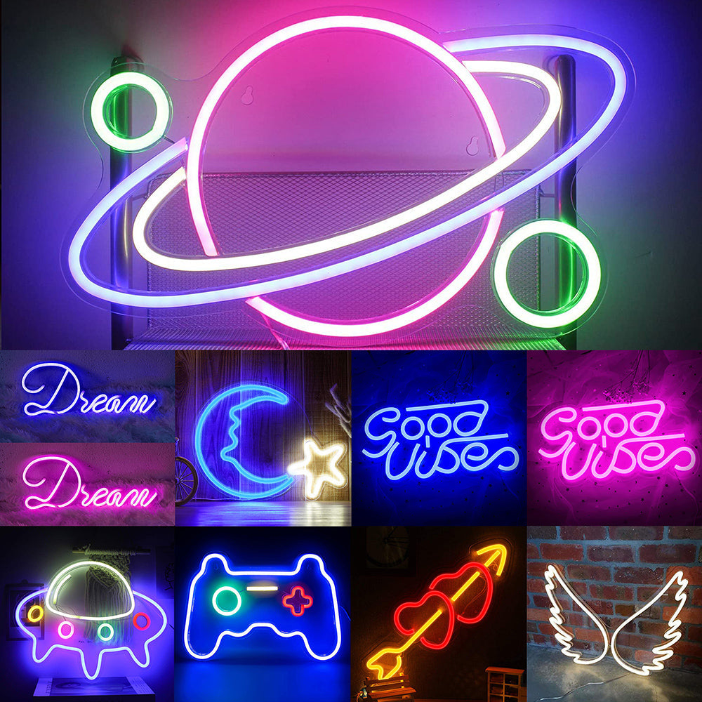 LED Neon Light Sign for Bedroom Bar and Wall Decor Display Use view 2