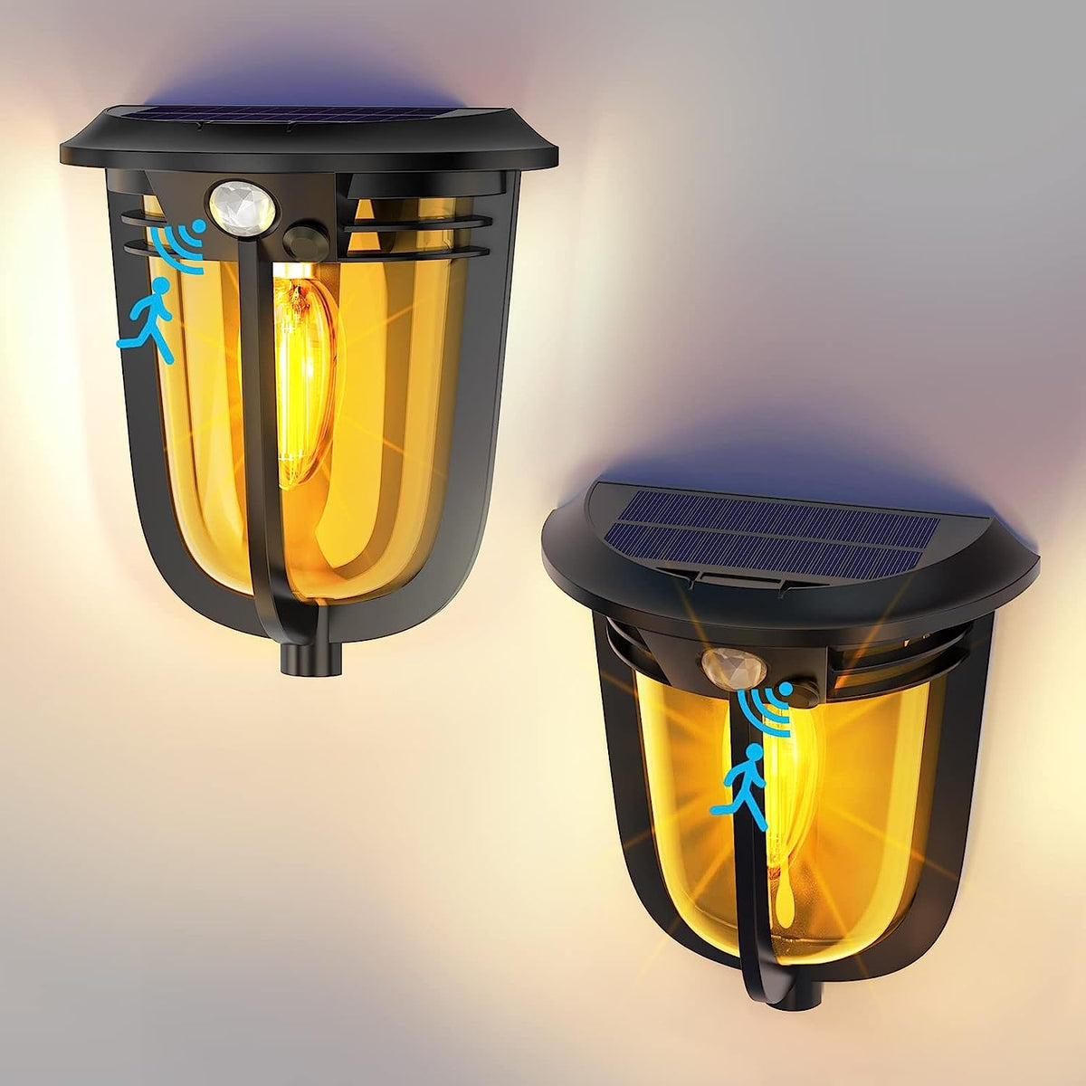 Solar Outdoor Motion Sensor Lights for Garden Yard and Patio view 2