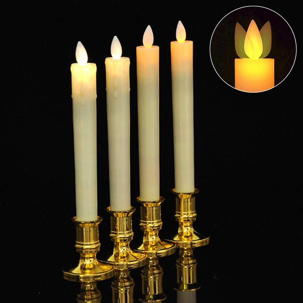 Flameless Taper LED Candles Tapered Candlesticks for Home Decor