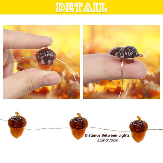 LED Acorn String Lights 1 to 3M 10 to 30LEDs for Bedroom Decor