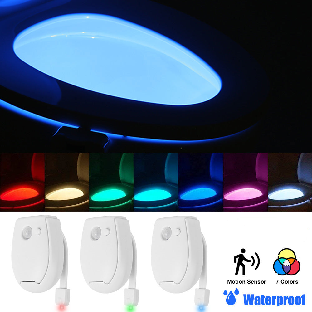 LED Toilet Night Light PIR Motion Sensor Lamp for Bedroom and Hallway view 2