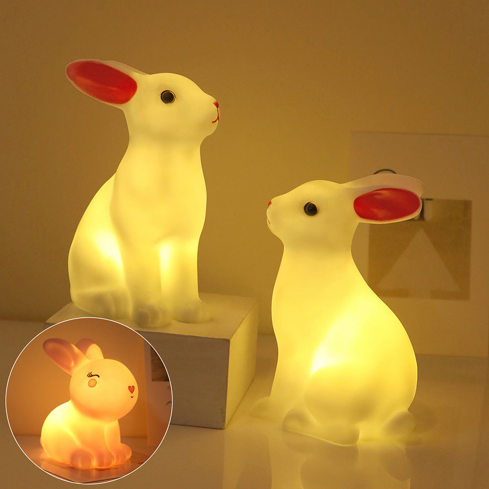 Rabbit Night Light Lamp for Bedroom Nursery and Kids Room Decor view 2
