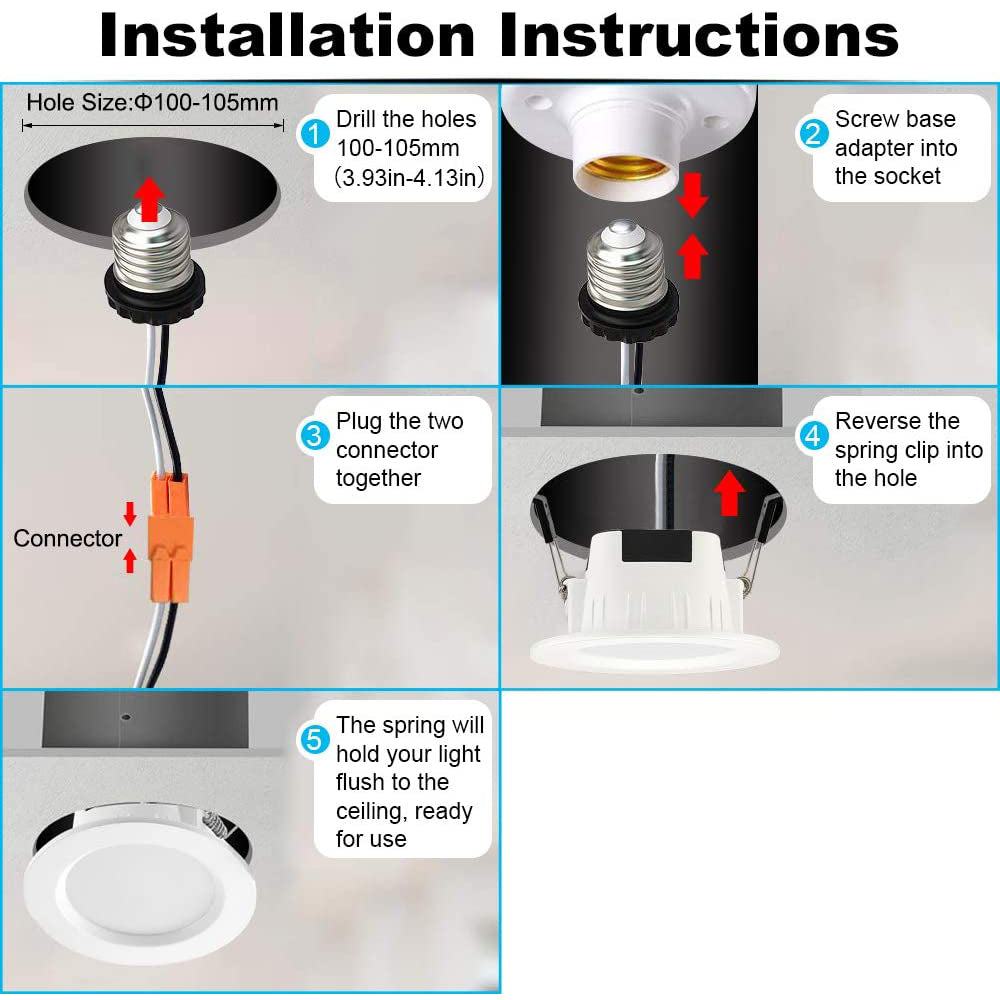 LED Recessed Downlights Smart Wireless Bluetooth Mesh for Ceiling