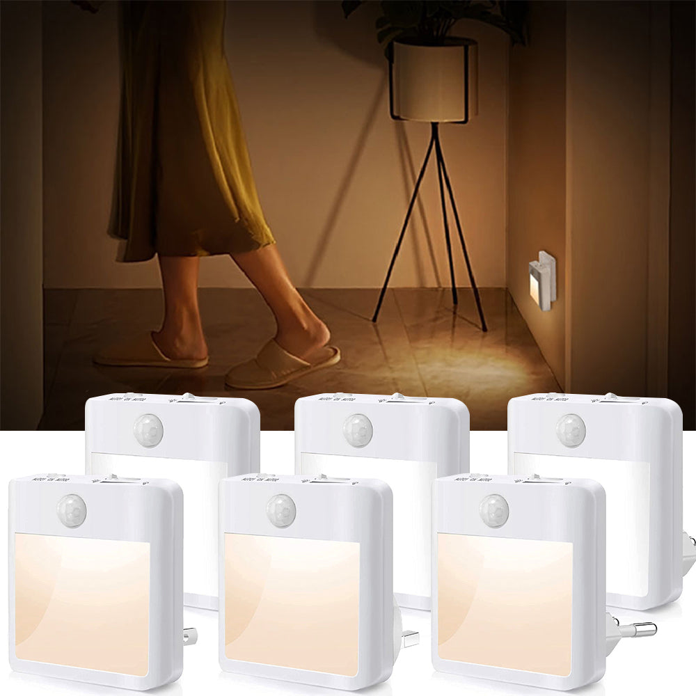 Plug in LED Motion Sensor Night Lights Lamp for Bedroom and Hallway view 2