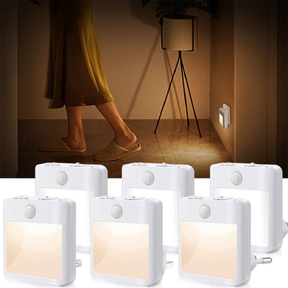 Plug in LED Motion Sensor Night Lights Lamp for Bedroom and Hallway view 2